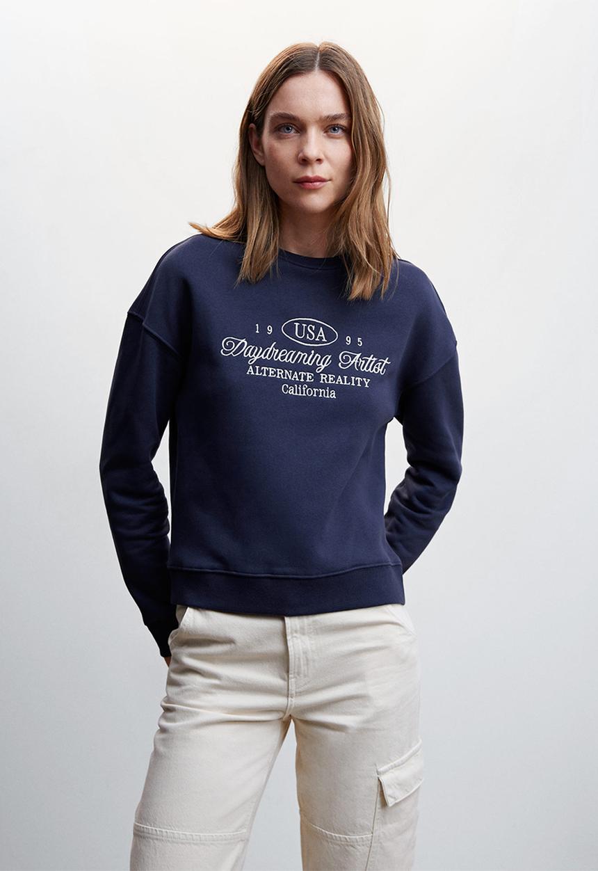 MANGO - Sweatshirt basilea - navy