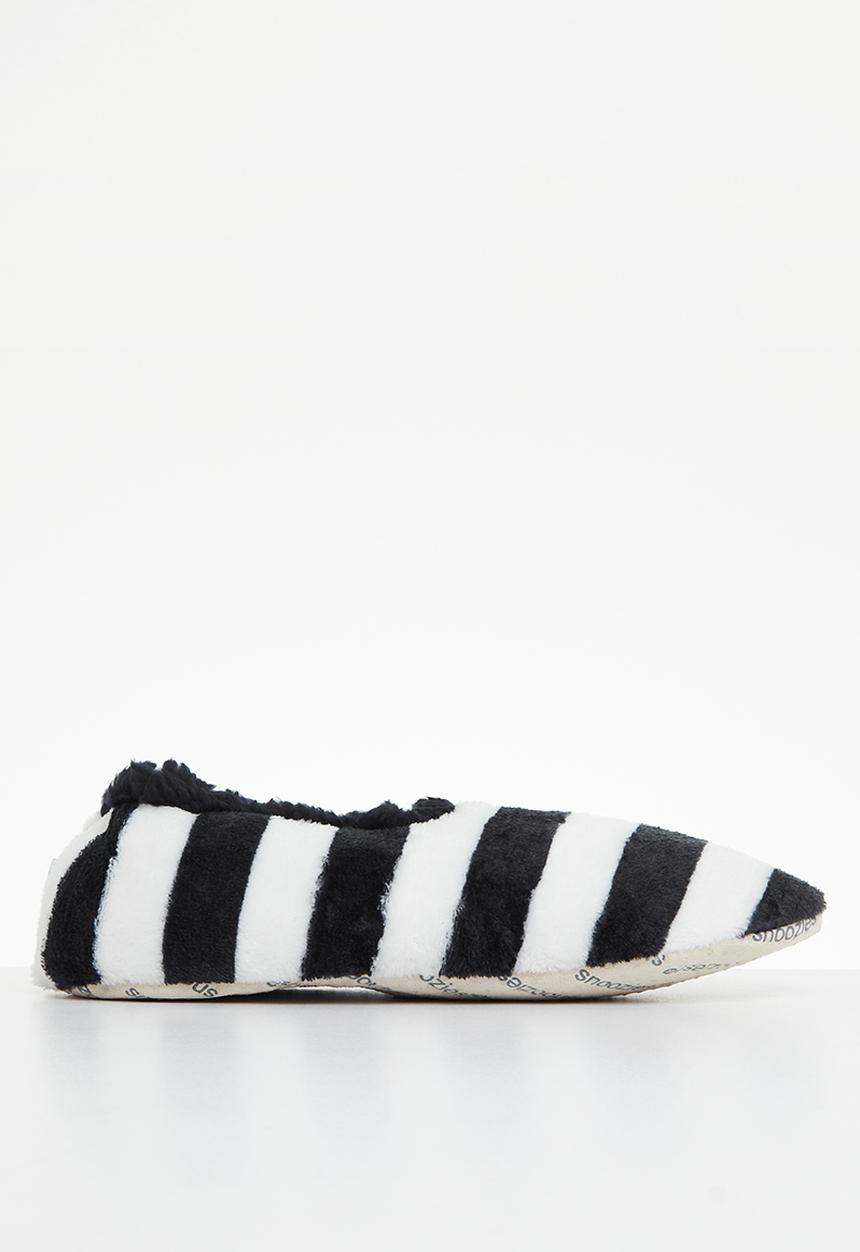 snoozies!® - Positive negative 2 slipper - black & white