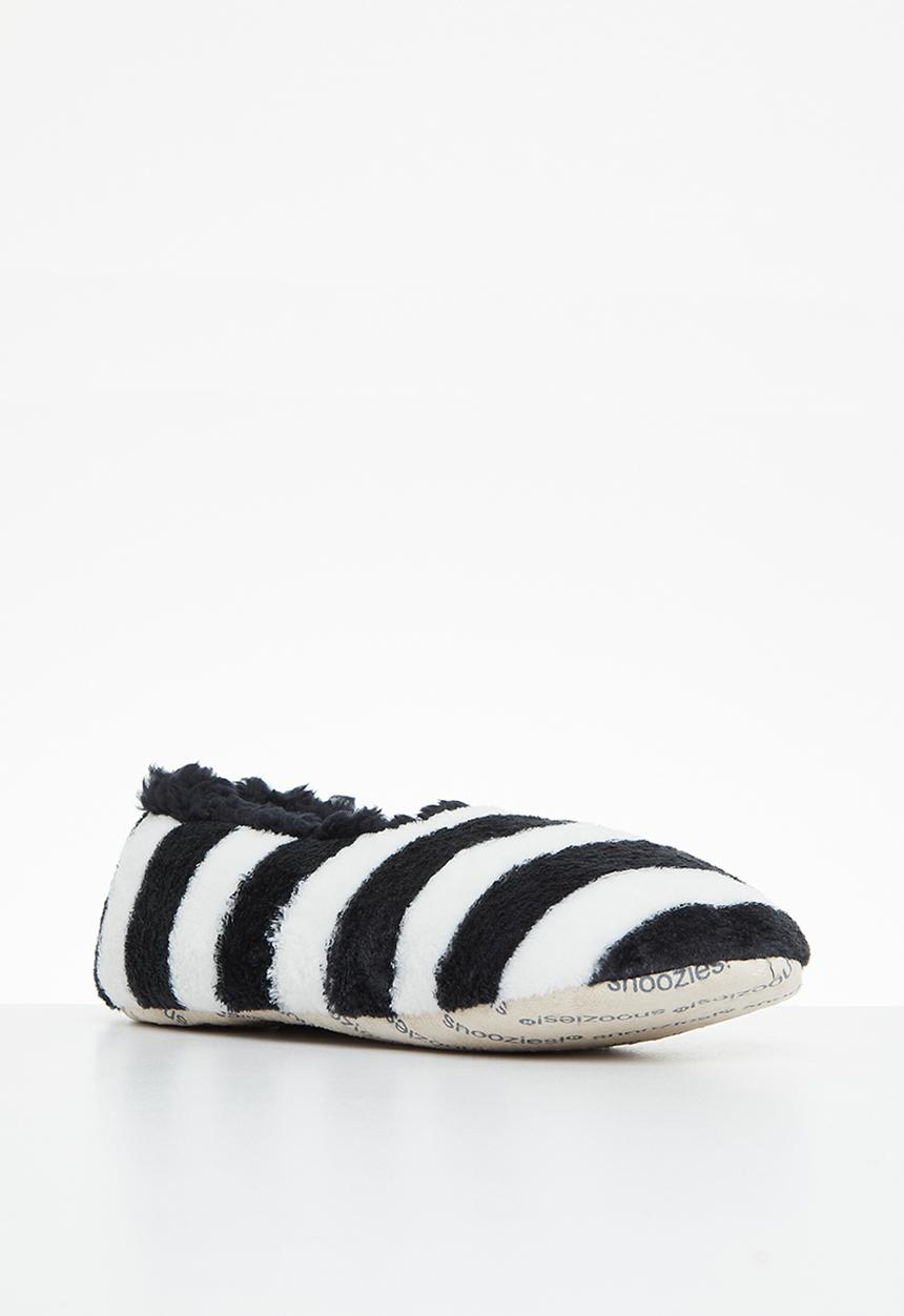 snoozies!® - Positive negative 2 slipper - black & white