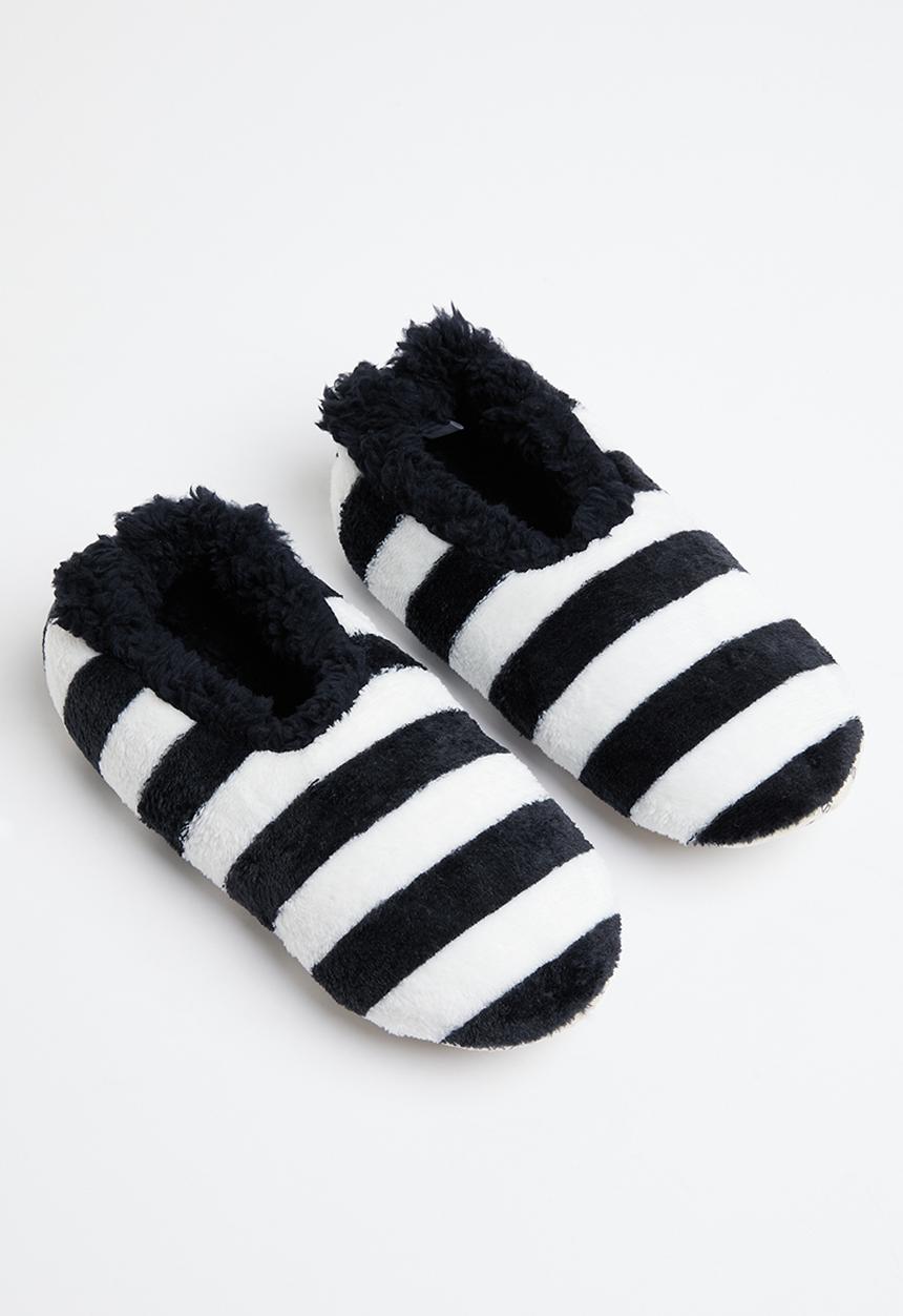 snoozies!® - Positive negative 2 slipper - black & white