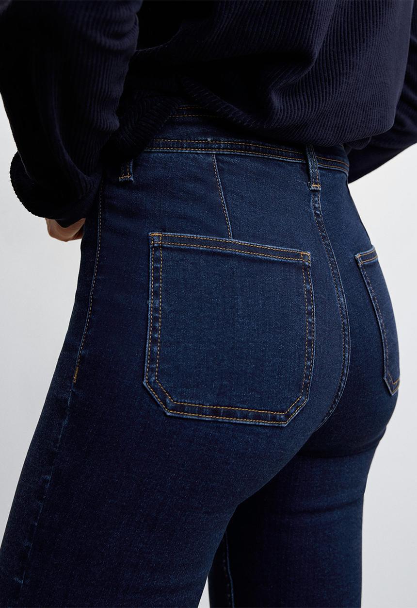 MANGO - Jeans jegging - open blue