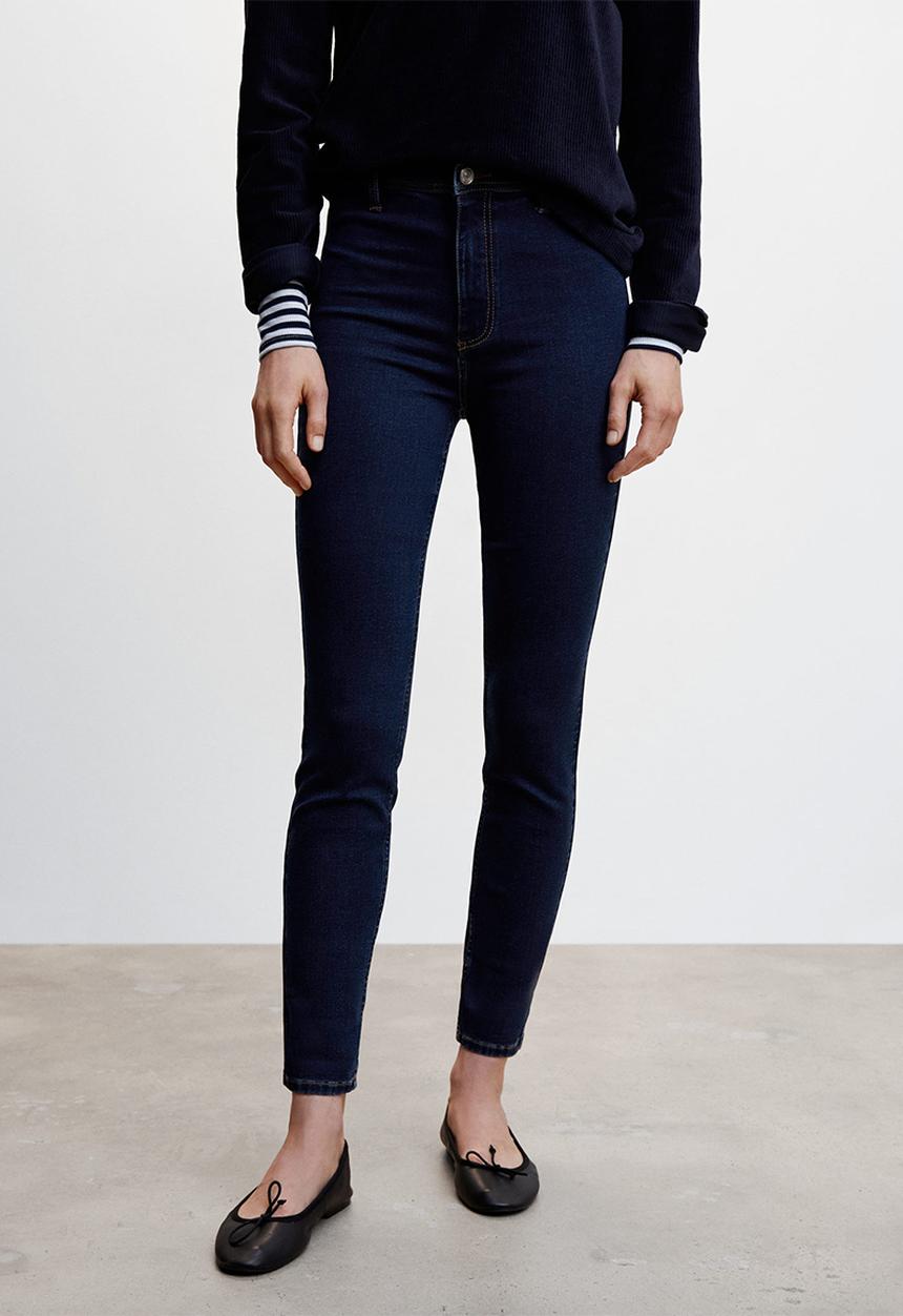 MANGO - Jeans jegging - open blue