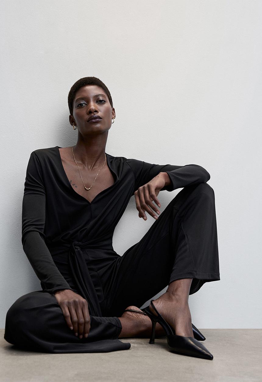 MANGO - Jumpsuit miranda - black