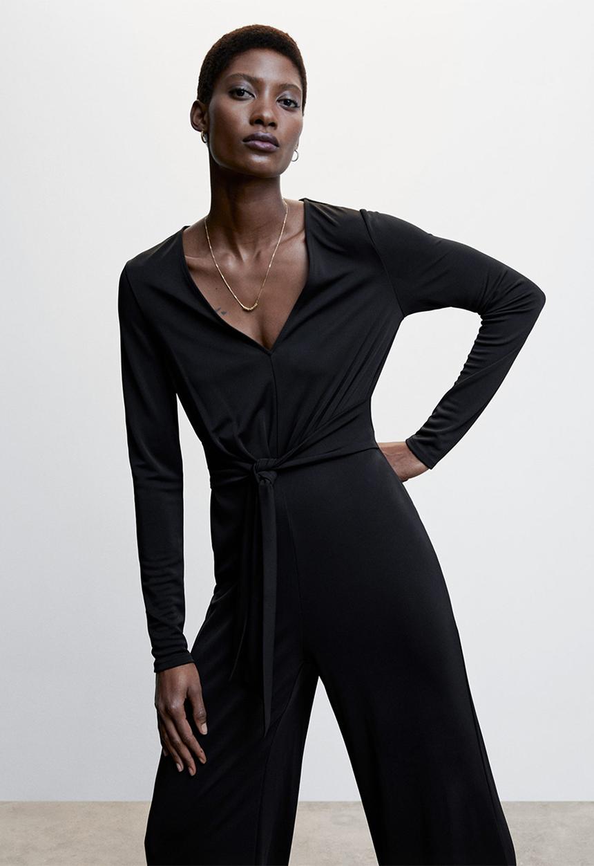MANGO - Jumpsuit miranda - black