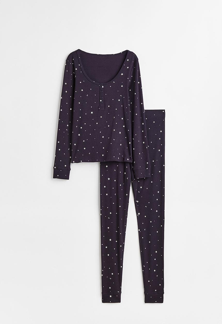 H&M - Pyjamas - dark blue/stars