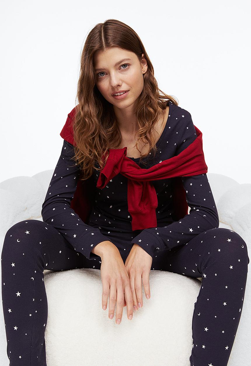 H&M - Pyjamas - dark blue/stars