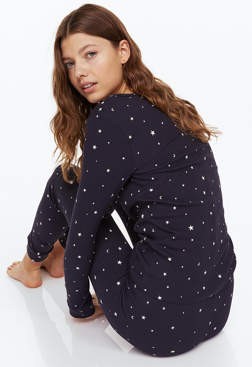 H&M - Pyjamas - dark blue/stars