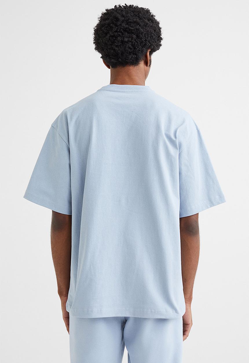 H&M - Relaxed fit T-shirt - light blue