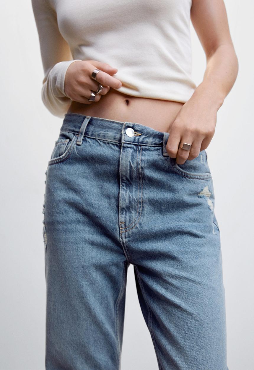 MANGO - Jeans brooks - open blue