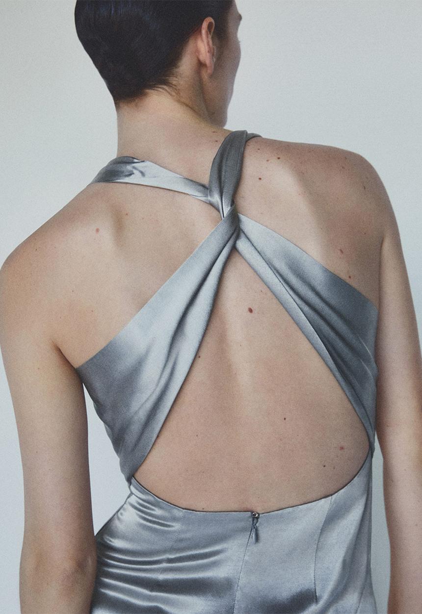 MANGO - Dress ale - open grey