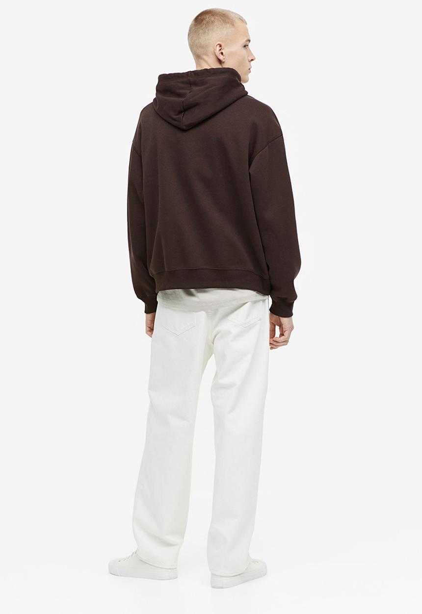 H&M - Relaxed fit hoodie - dark brown