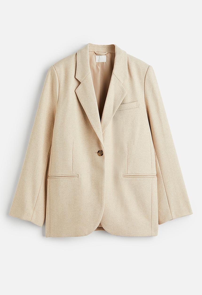 H&M - Single-breasted blazer - light beige