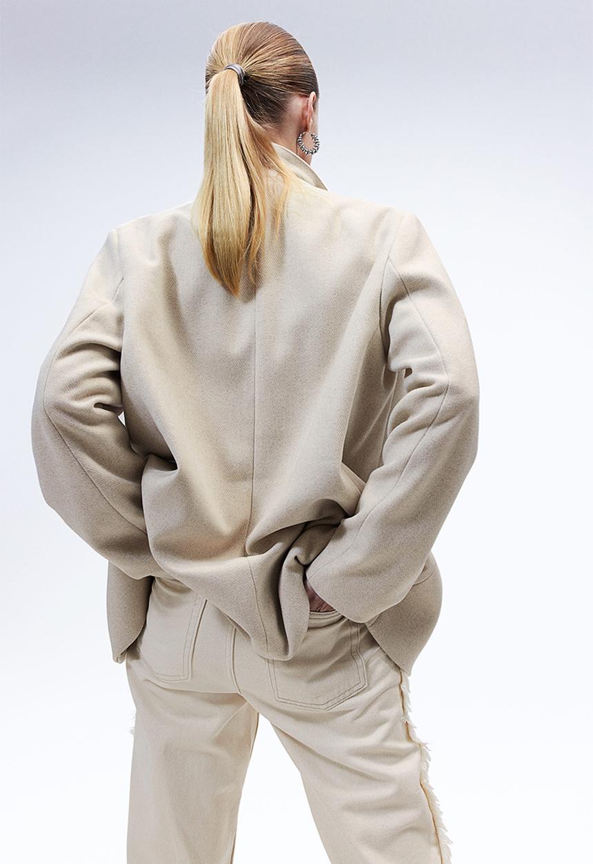 H&M - Single-breasted blazer - light beige