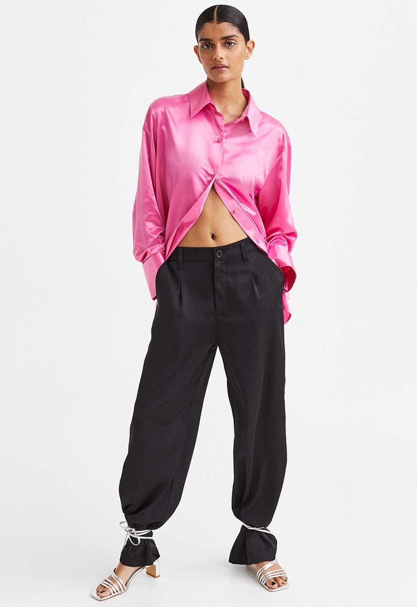 H&M - Satin shirt - pink
