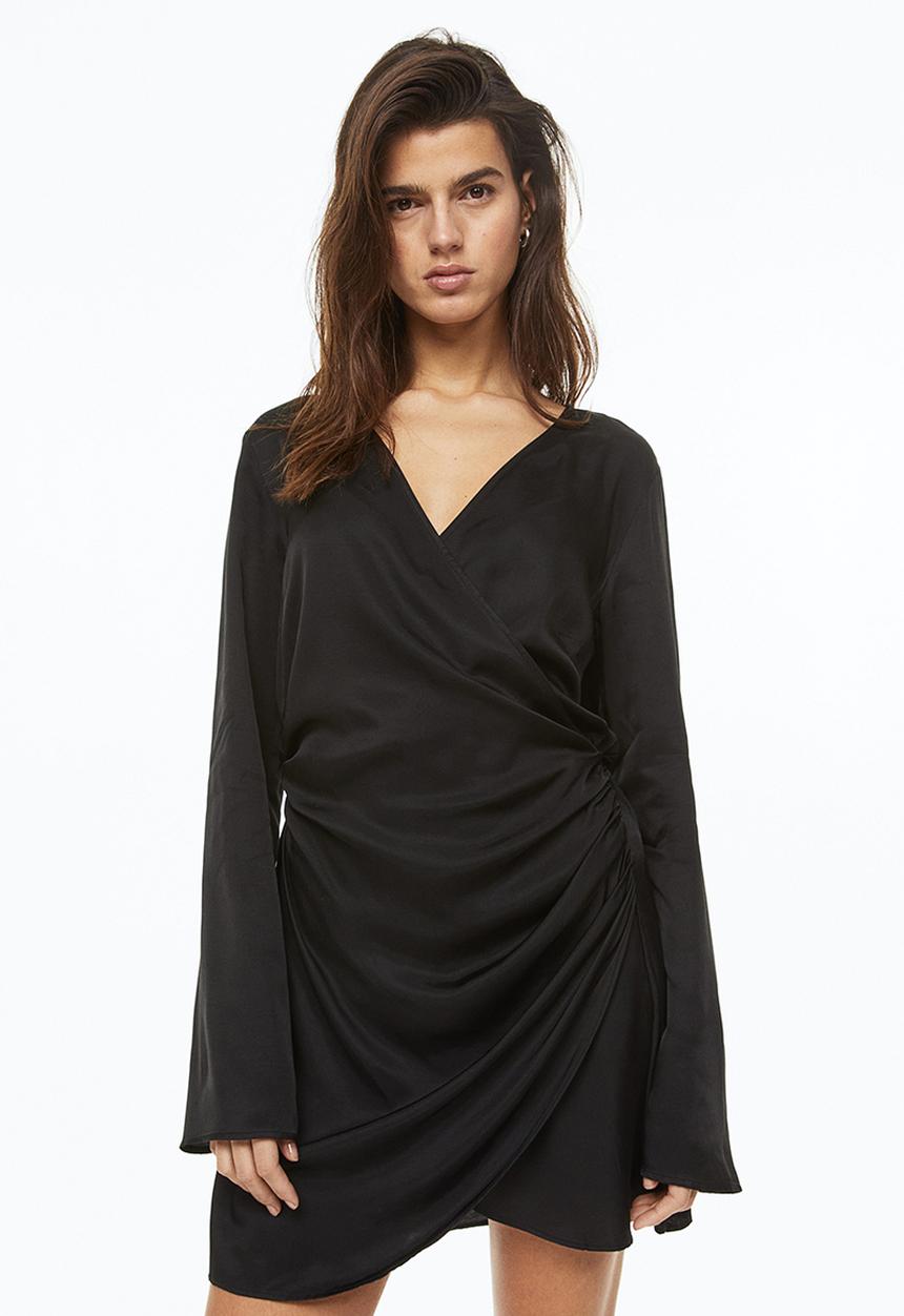 H&M - Gathered bodycon dress - black
