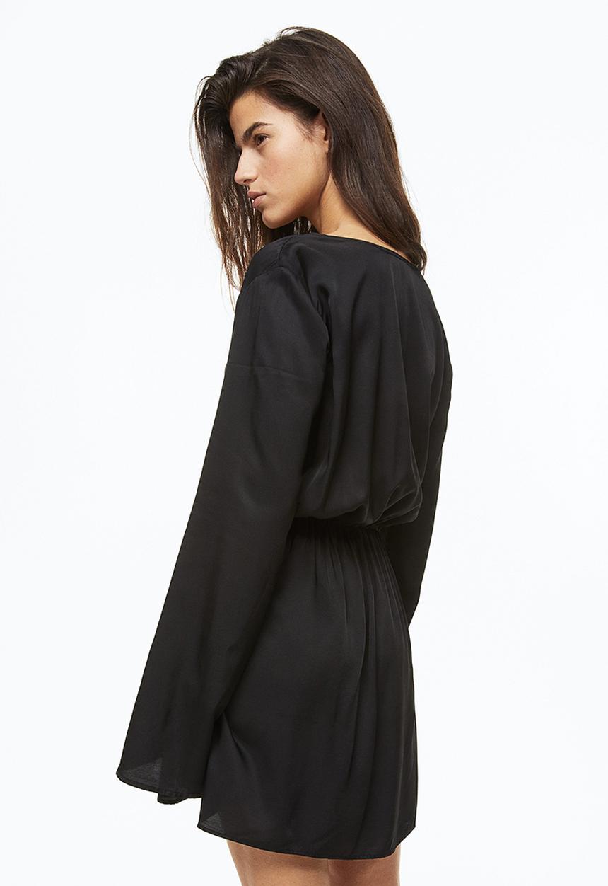 H&M - Gathered bodycon dress - black