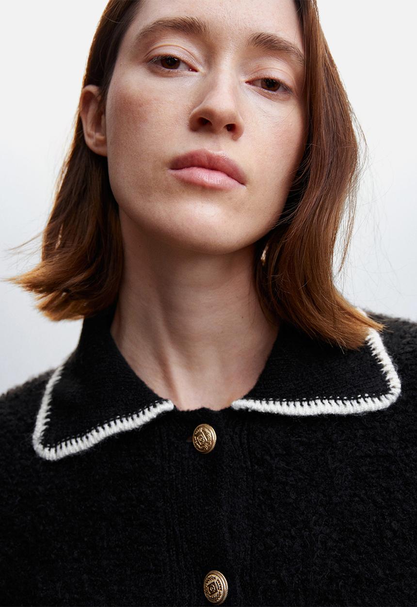 MANGO - Cardigan nela - black 