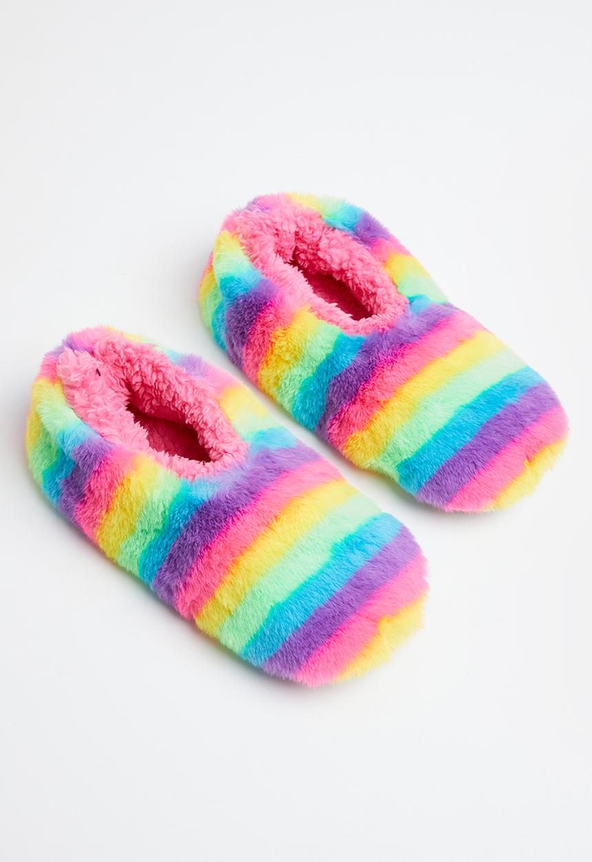 snoozies!® - Over the rainbow slipper - rainbow