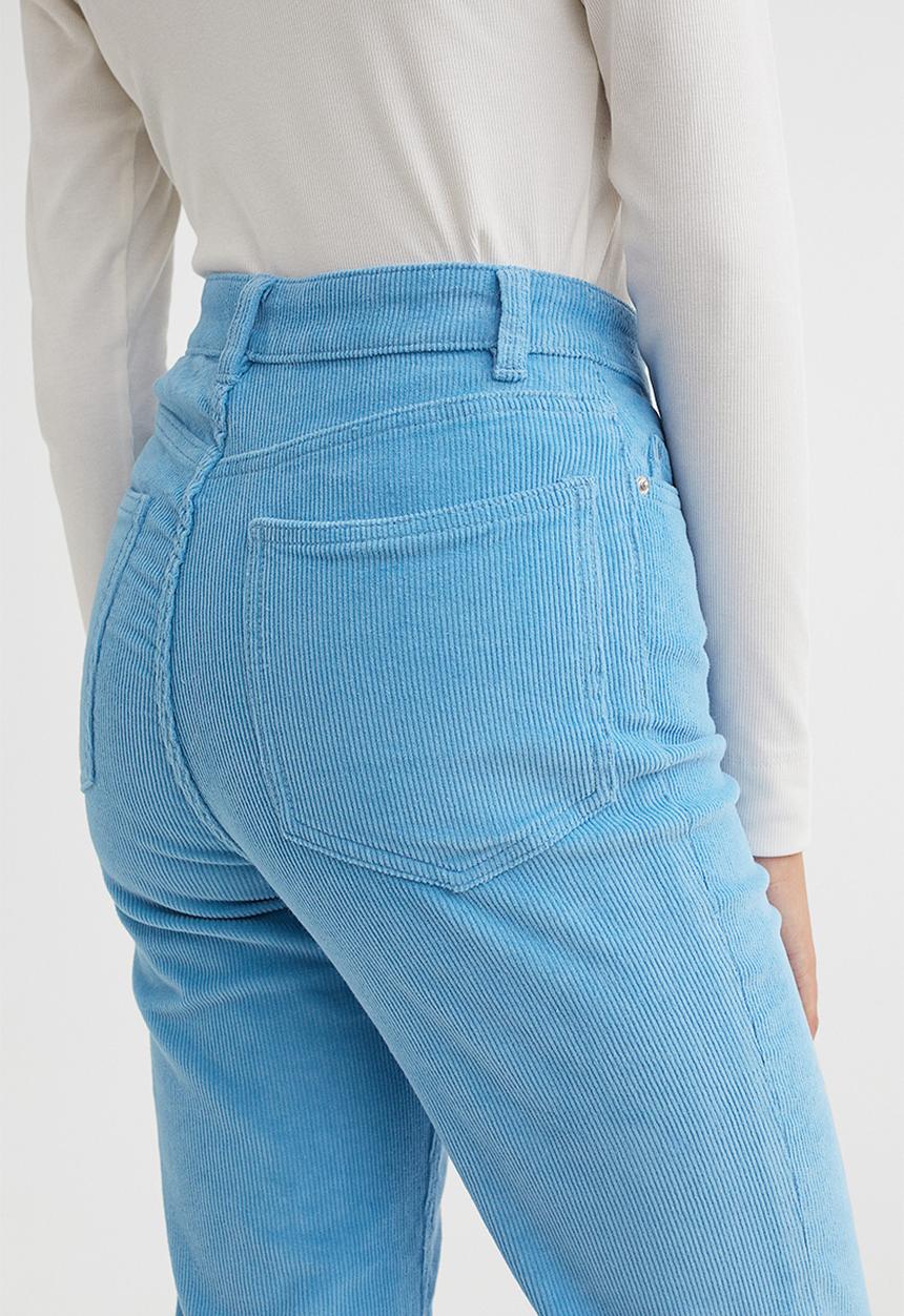 H&M - Slim corduroy trousers - blue