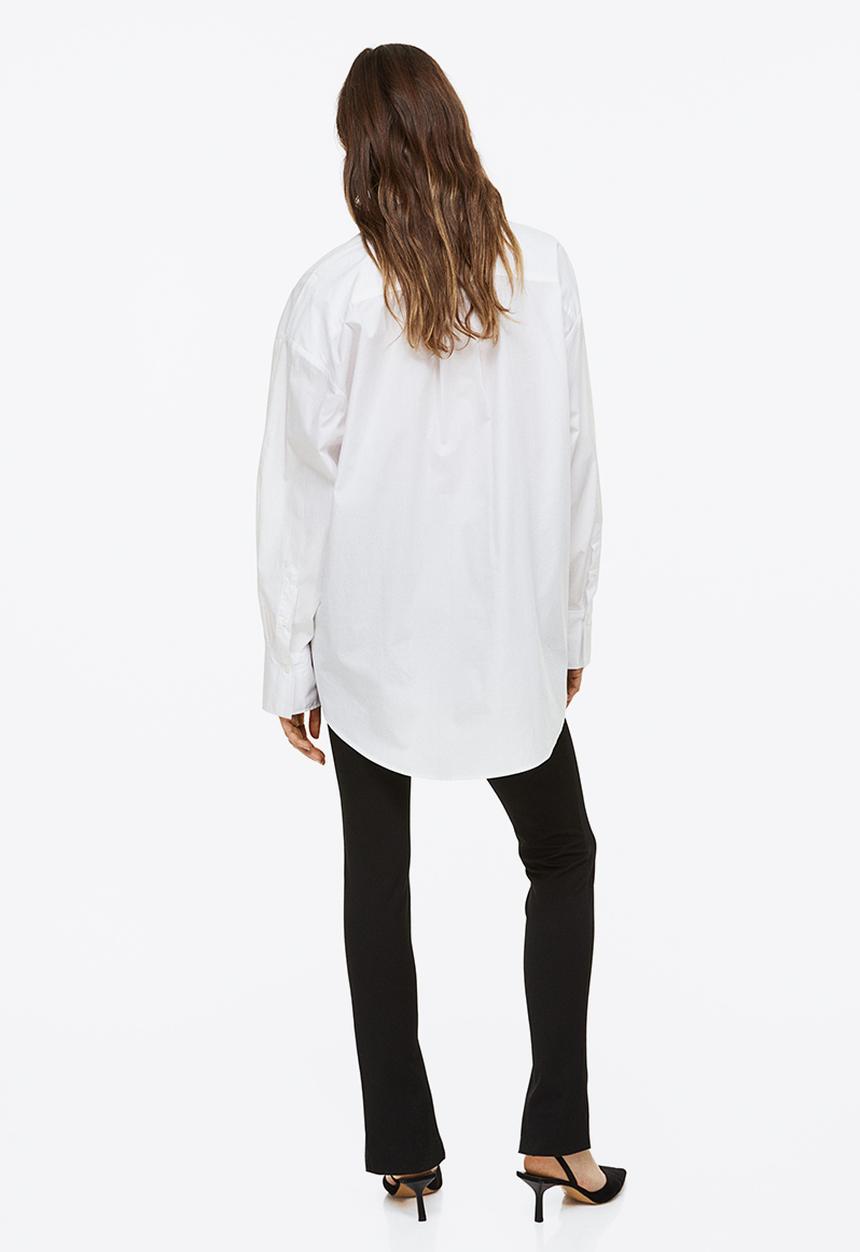 H&M - Zip-hem trousers - black