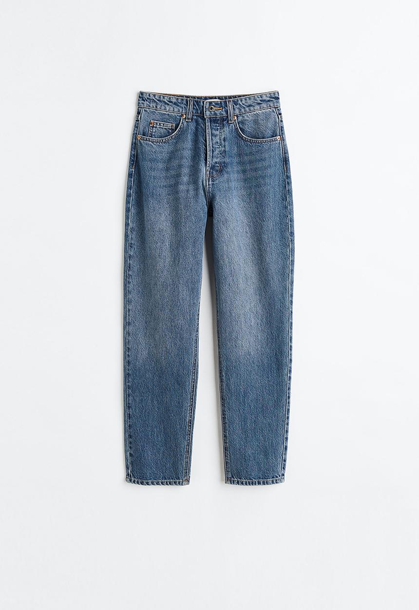 H&M - Tapered high ankle jeans - denim blue