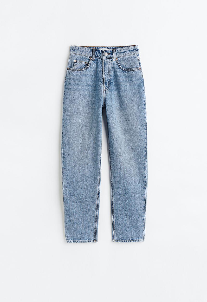 H&M - Tapered high ankle jeans - light denim blue