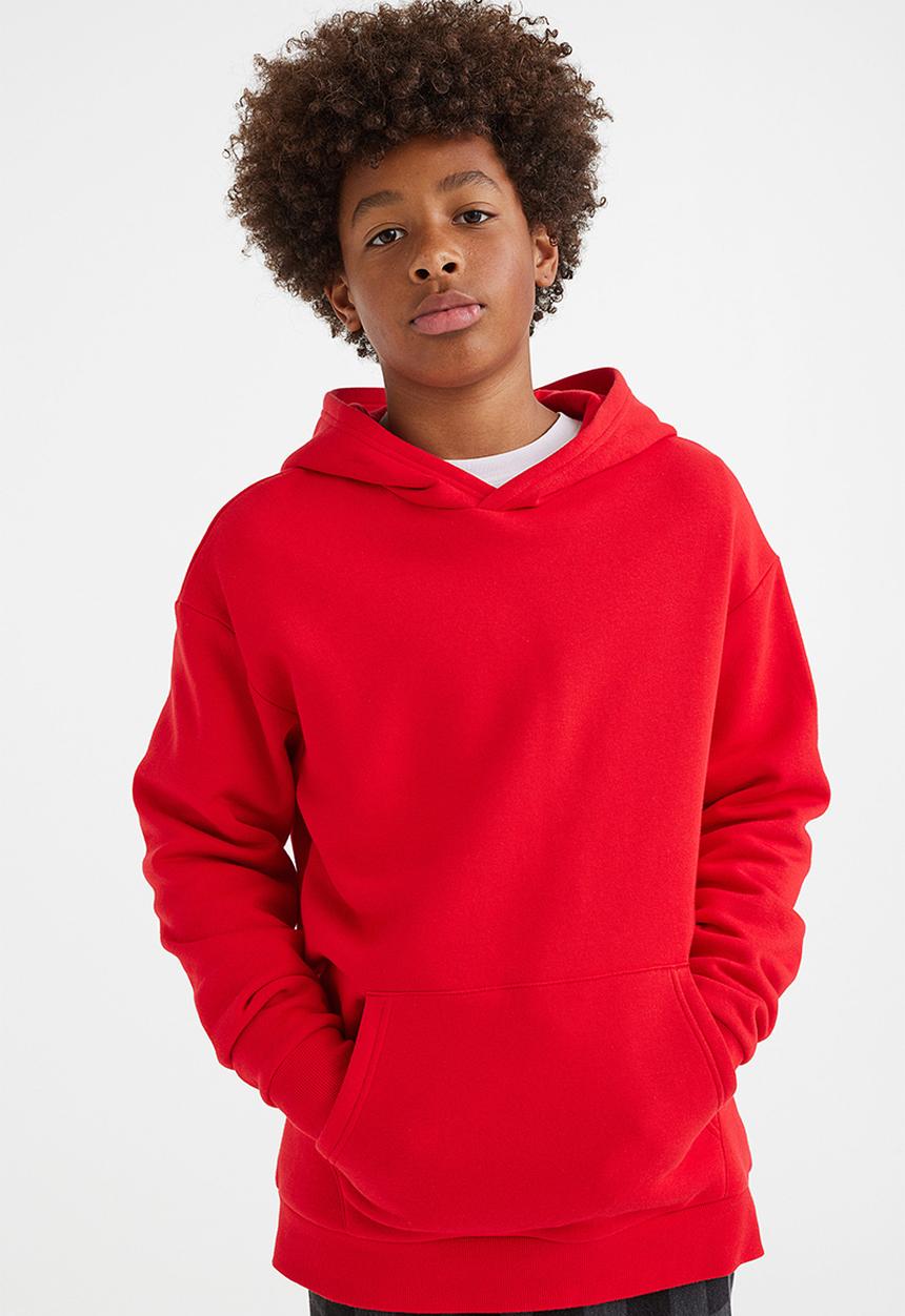 H&M - Oversized hoodie - red