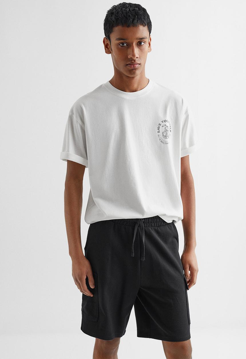 MANGO - Bermuda shorts seal - black