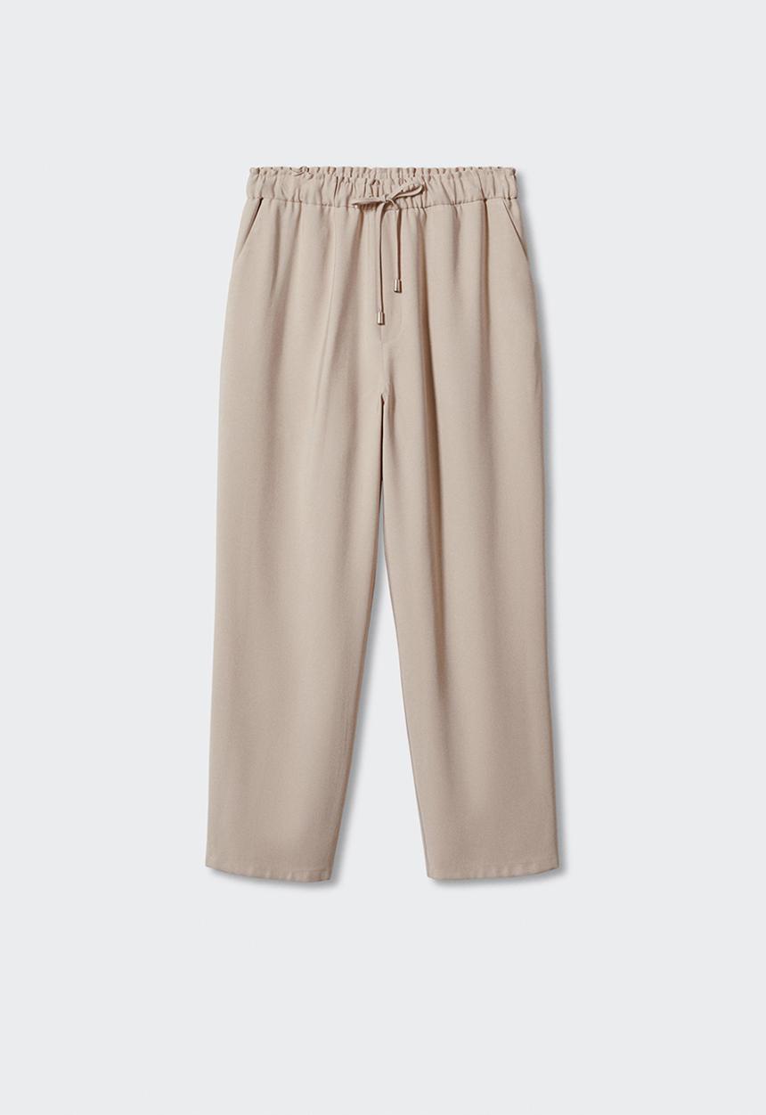 MANGO - Trousers fluido - light beige
