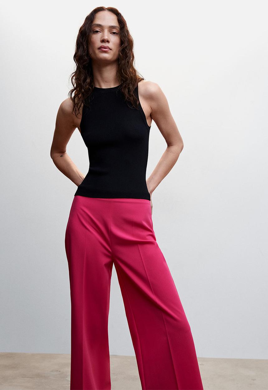 MANGO - Trousers oliver - pink