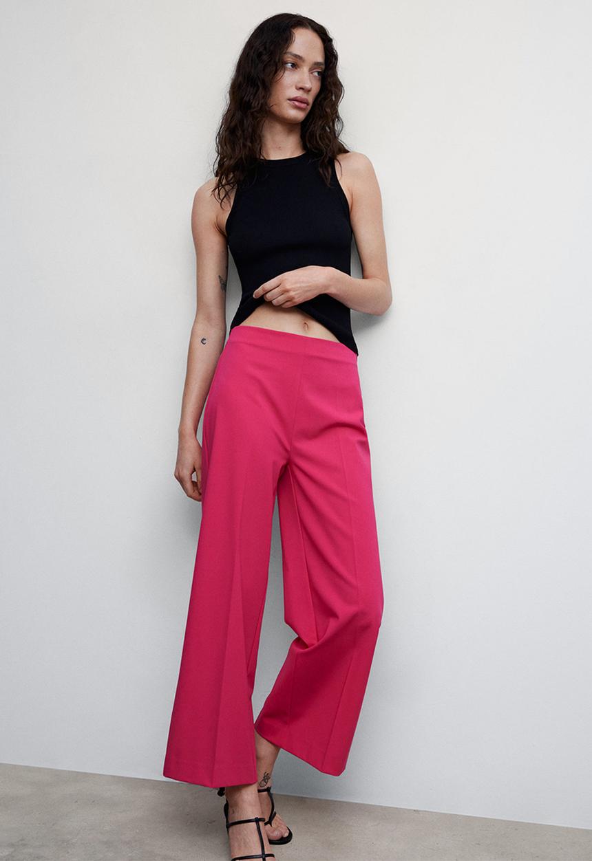 MANGO - Trousers oliver - pink