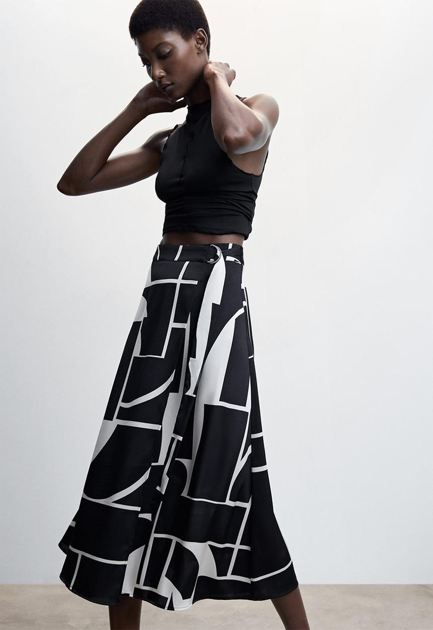MANGO - Skirt zelda  - black