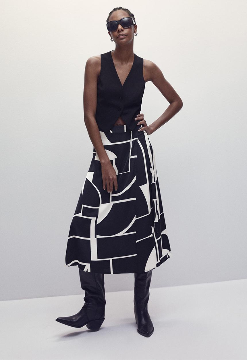 MANGO - Skirt zelda  - black