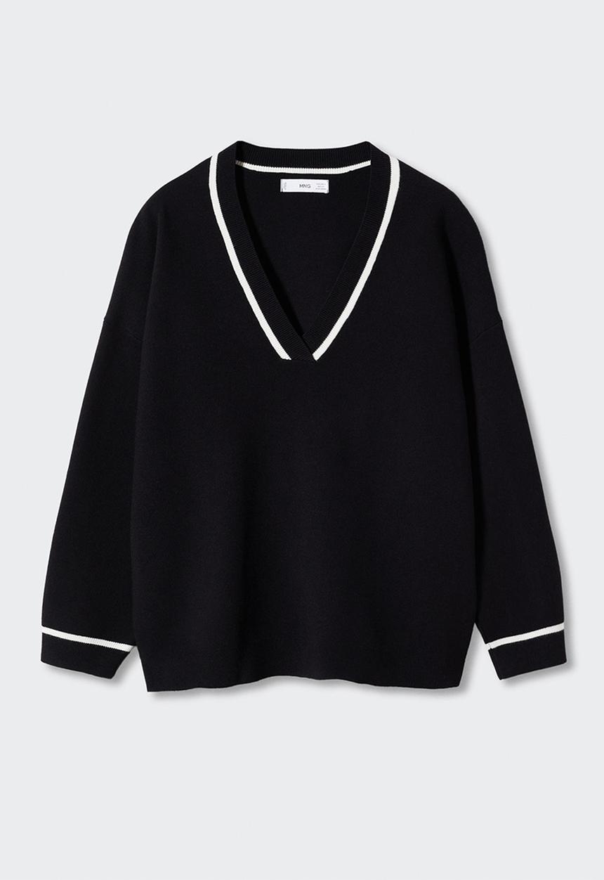 MANGO - Sweater versi - black