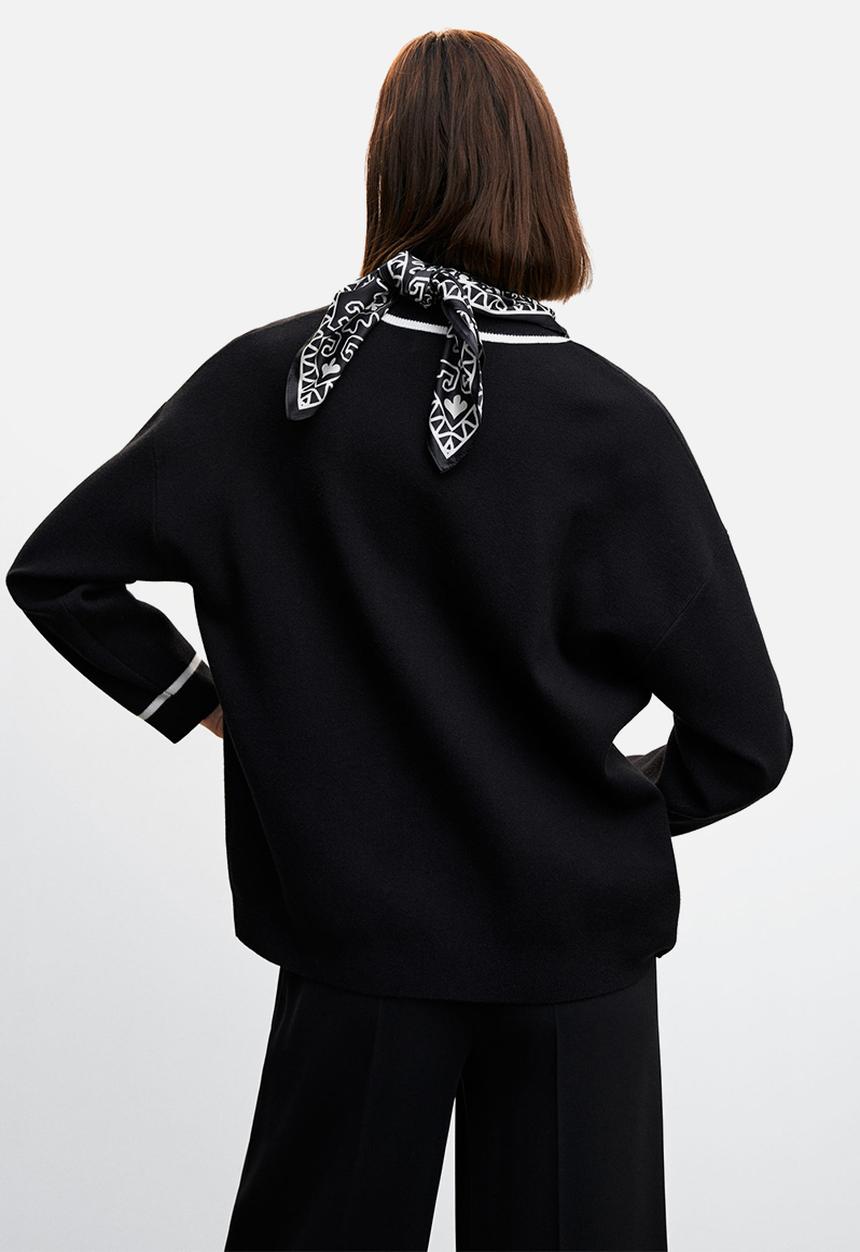 MANGO - Sweater versi - black