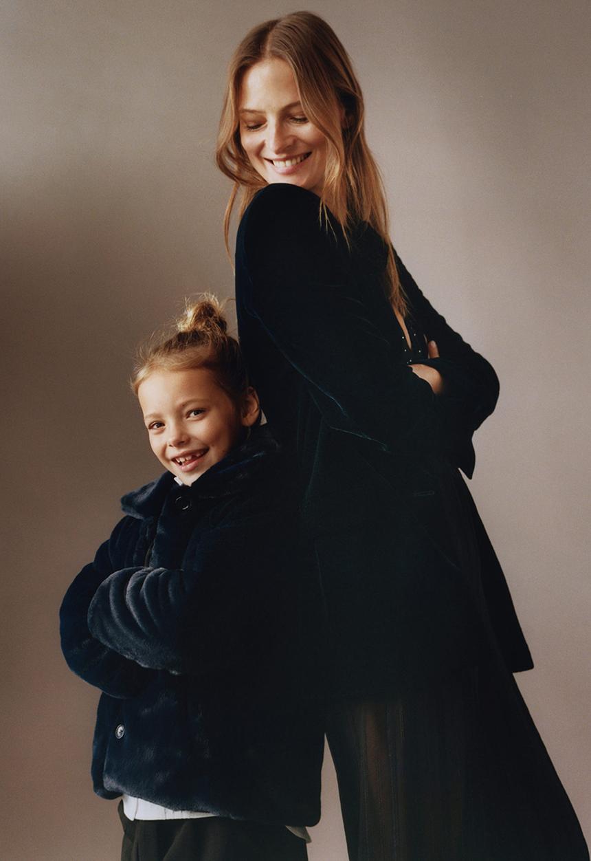 MANGO - Coat larisa - navy