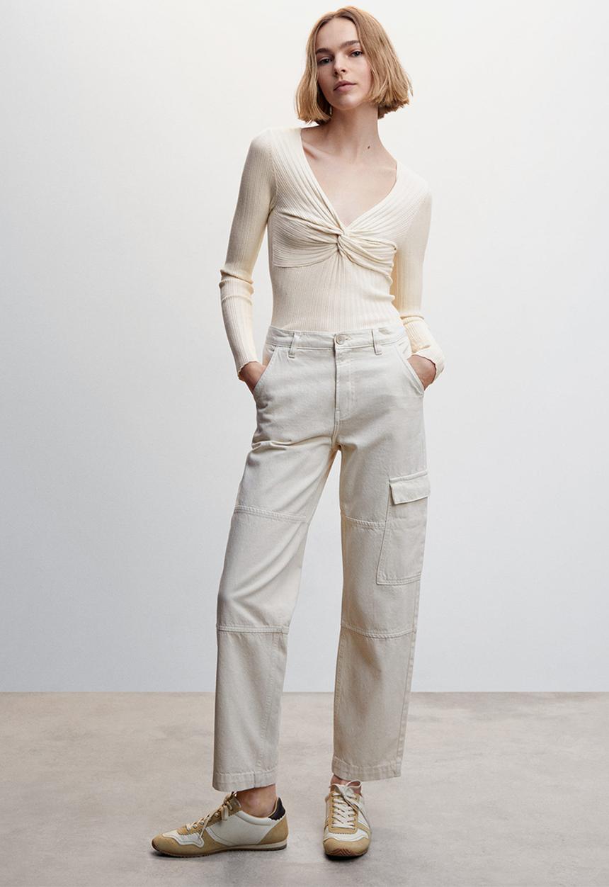 MANGO - Sweater risu1 - beige
