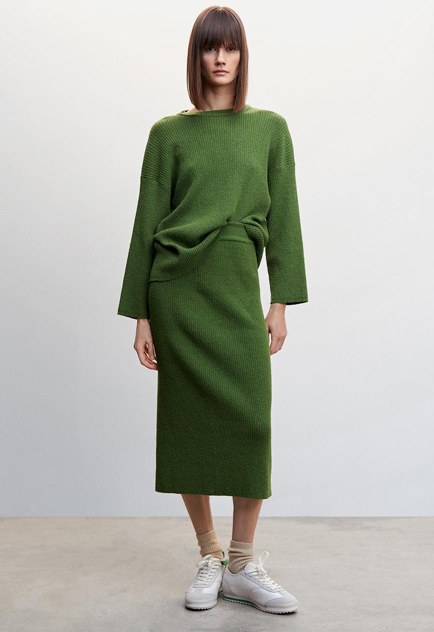 MANGO - Sweater adele - mid green
