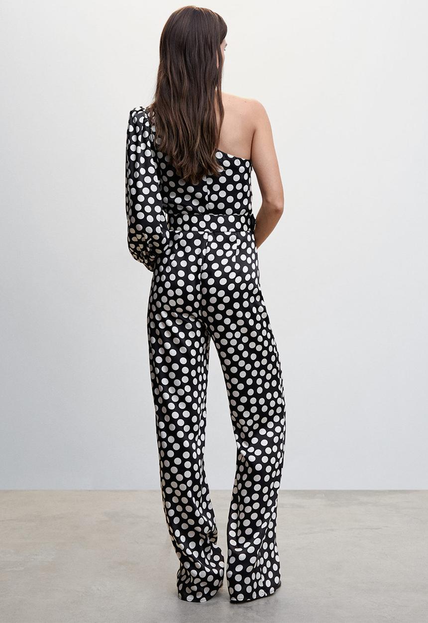 MANGO - One-piece suit circle - black