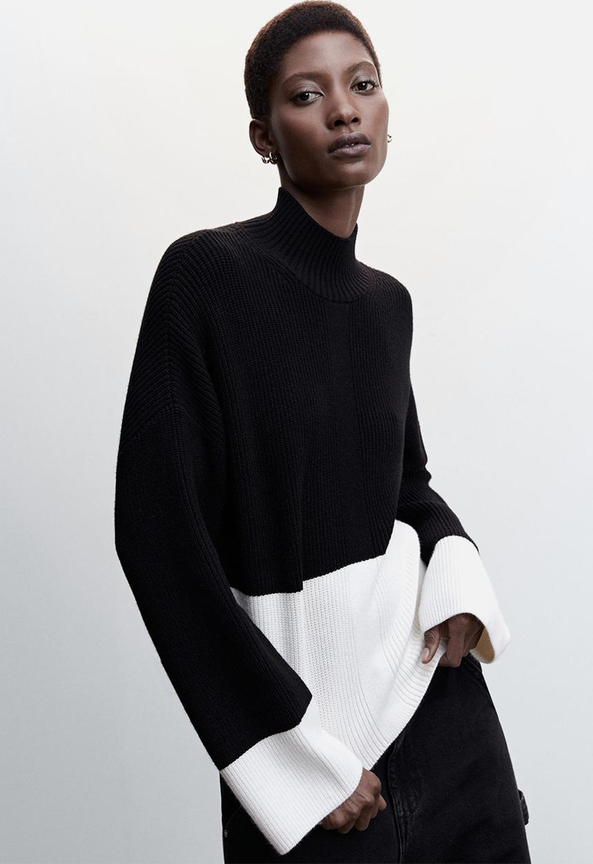 MANGO - Sweater mangus - black