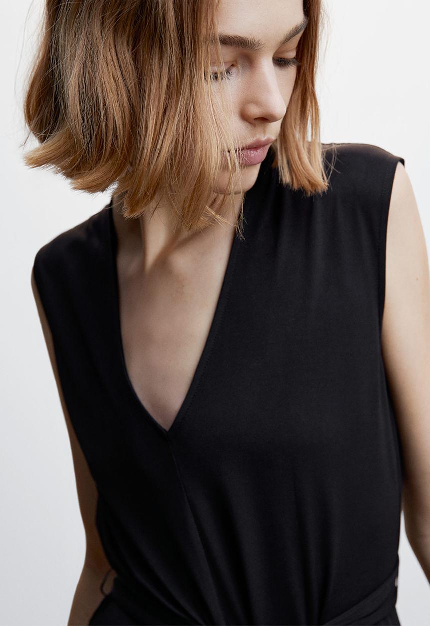 MANGO - Jumpsuit cata - black