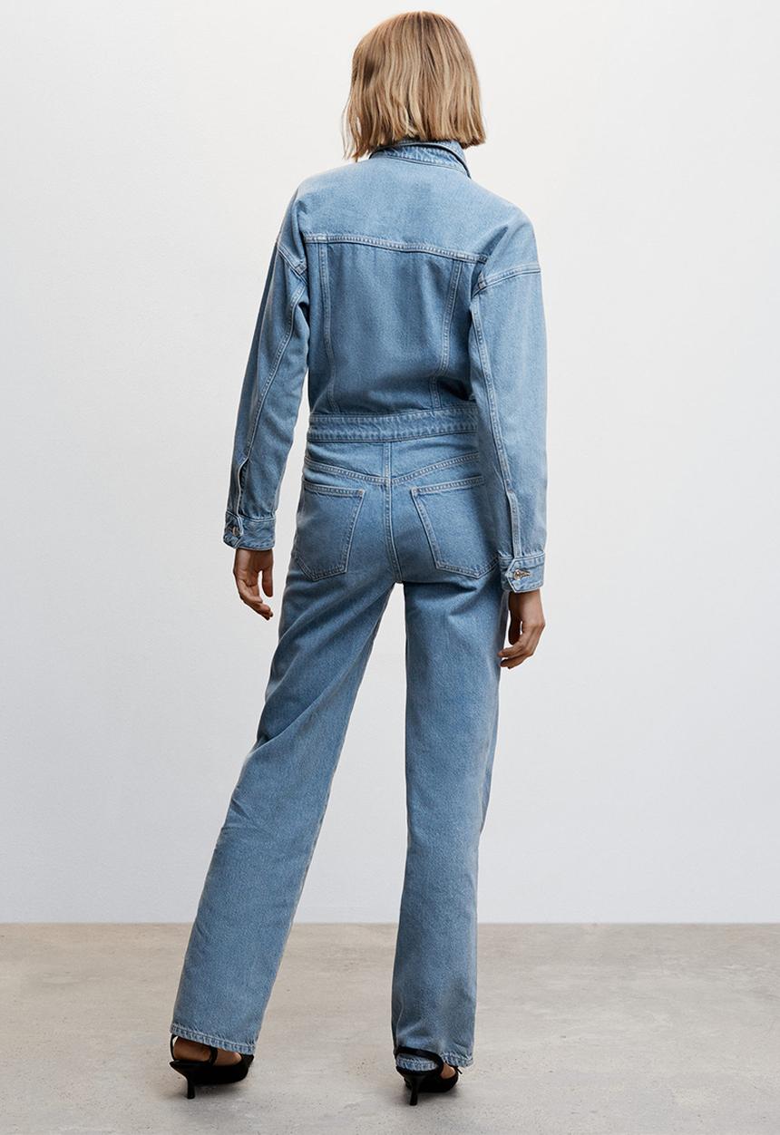 MANGO - One-piece suit frankie - open blue