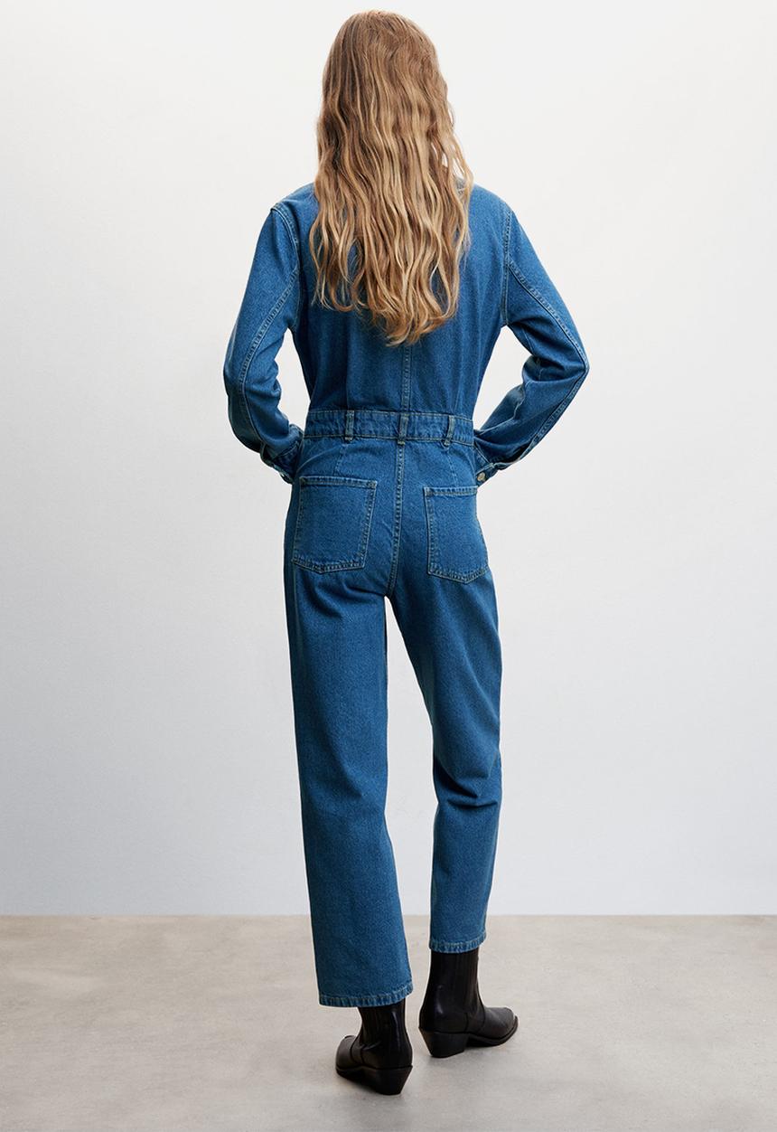 MANGO - One-piece suit olivia - open blue