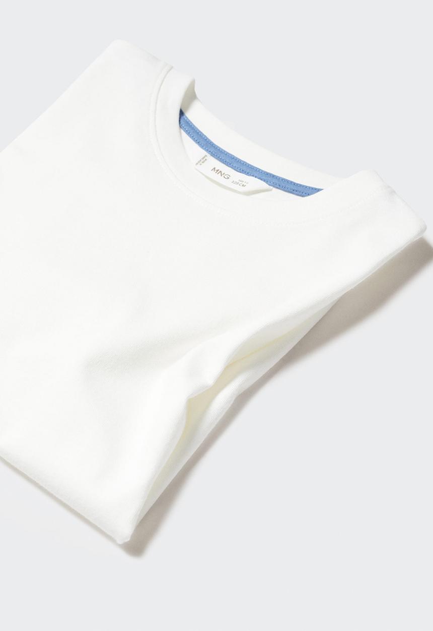MANGO - T-shirt basic4 - natural