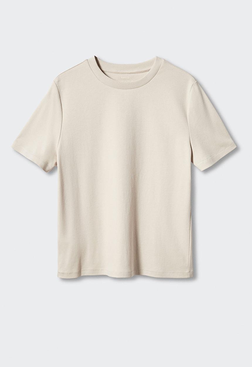 MANGO - T-shirt rita - beige