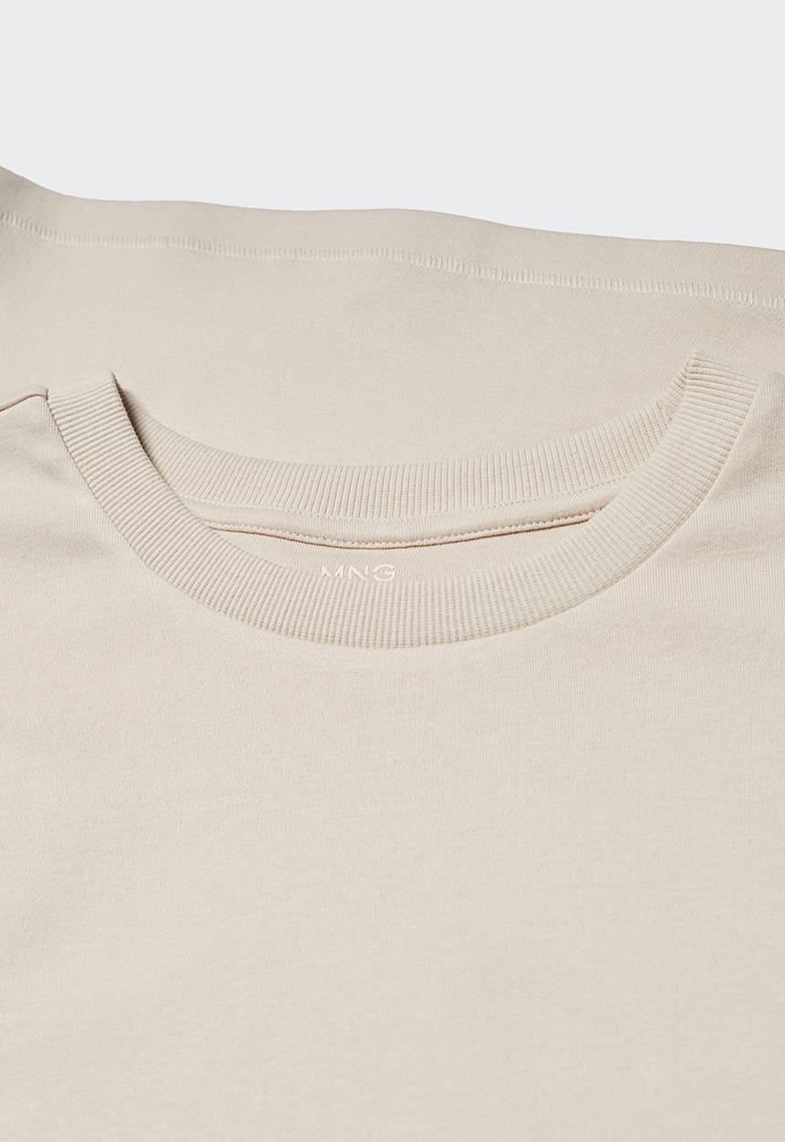 MANGO - T-shirt rita - beige