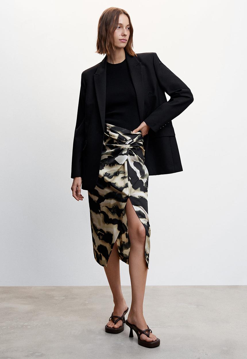 MANGO - skirt camila- black