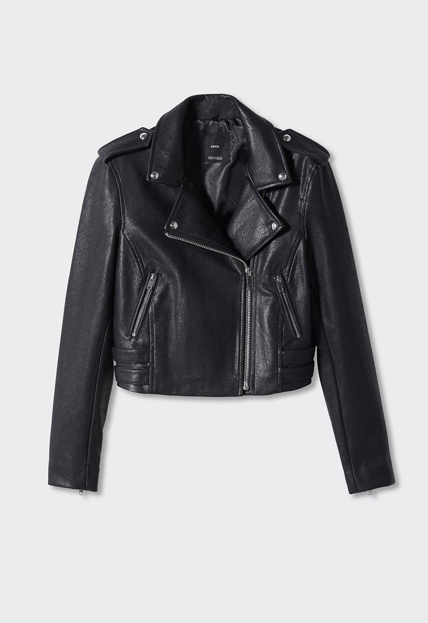 MANGO - Jacket mil - black