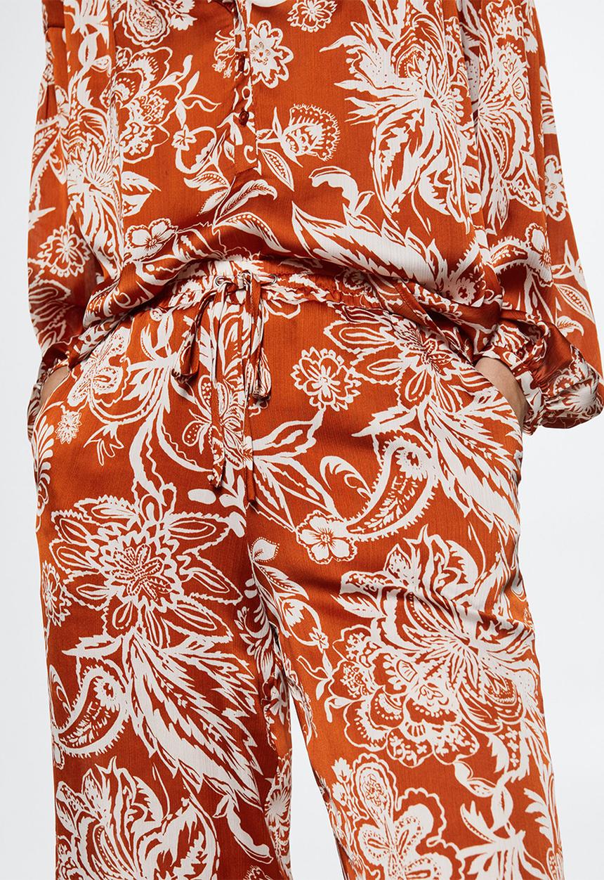 MANGO - Trousers edward-h - medium orange