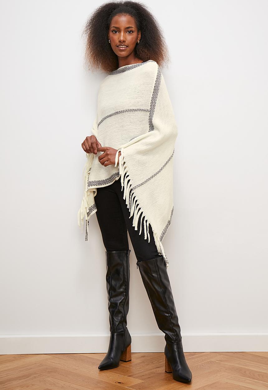 edit - Jamie poncho - cream